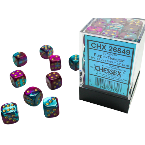 Chessex: 12mm D6 Dice Block