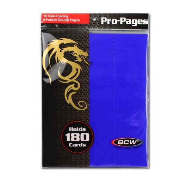 Side Loading 18-Pocket Pro Pages - Blue