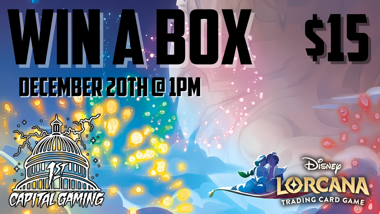 Disney Lorcana: Win a Box Tournament - 1st Capital Gaming - York, PA