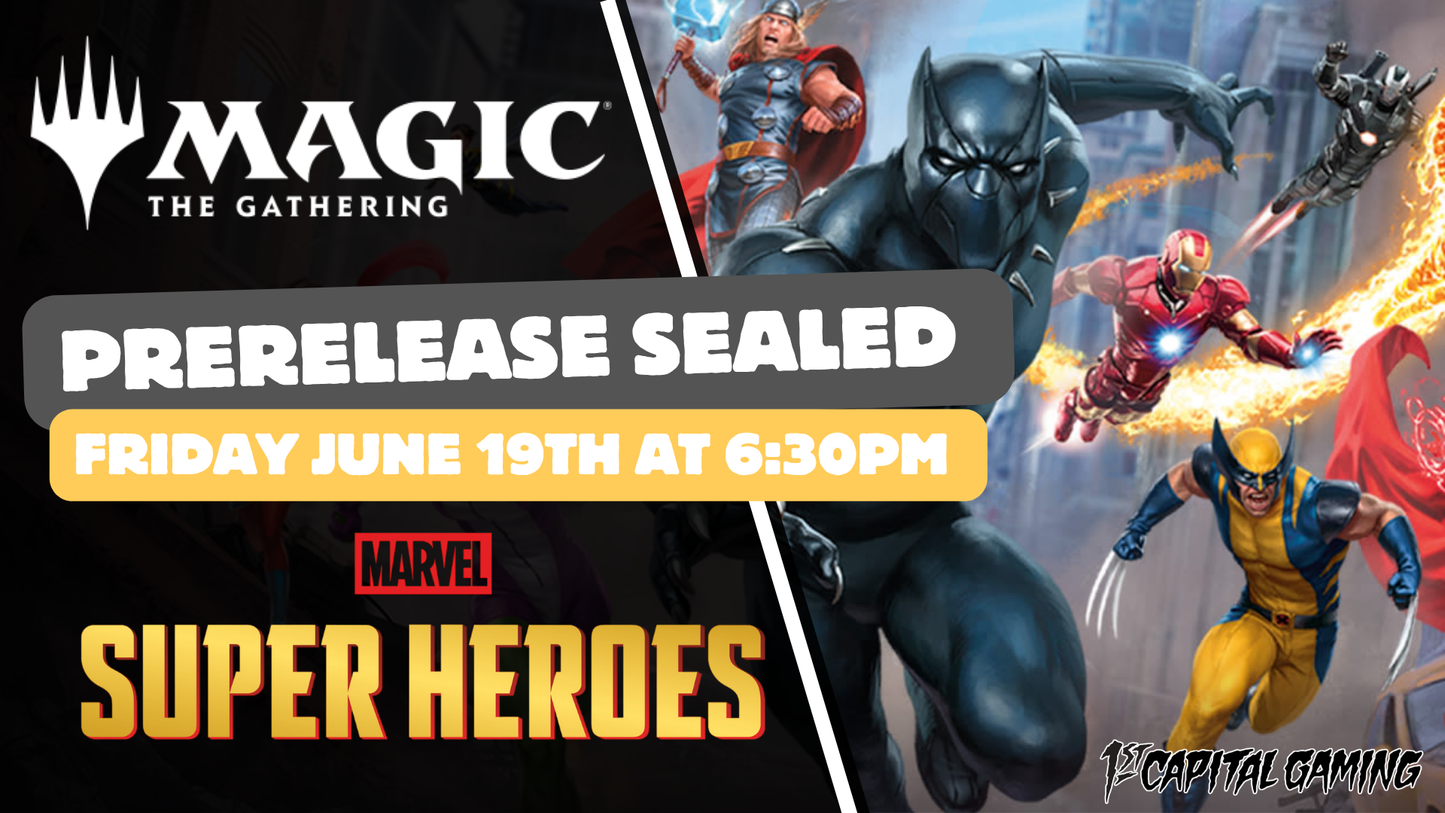 Marvel Super Heroes : Sealed Prerelease Event - Friday, June 19th, at 6:30PM - York