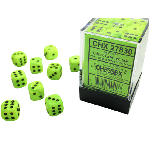 Chessex: 12mm D6 Dice Block