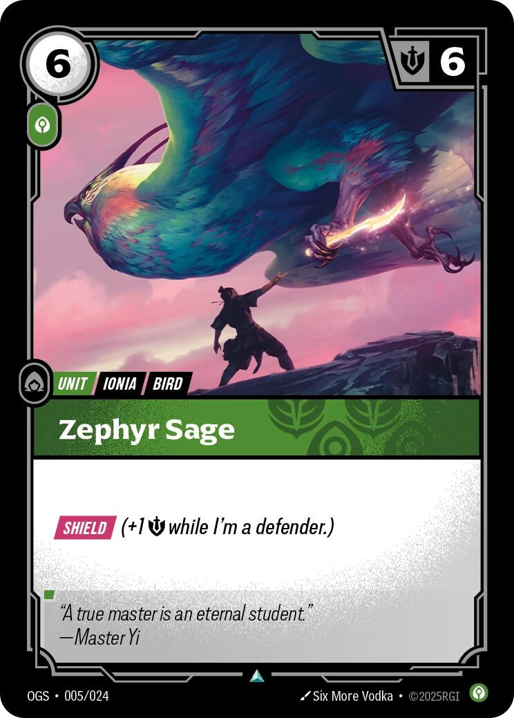 Image for Zephyr Sage (005/024) (Origins: Proving Grounds) - Riftbound: League of Legends Trading Card Game