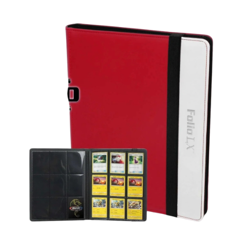 BCW Folio 9-Pocket LX Album - Red-White