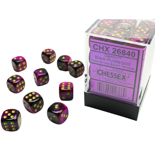 Chessex: 12mm D6 Dice Block