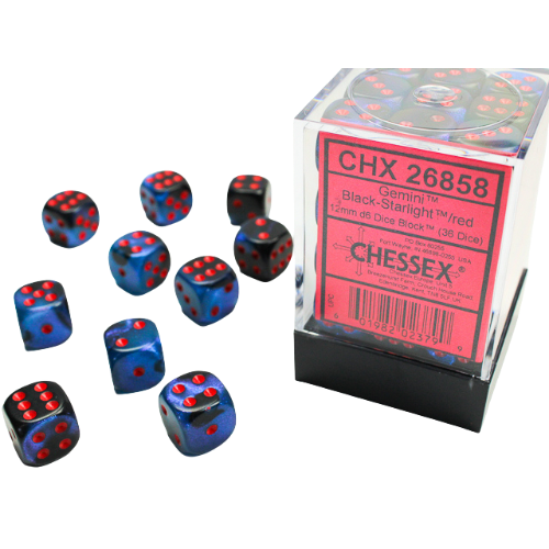 Chessex: 12mm D6 Dice Block