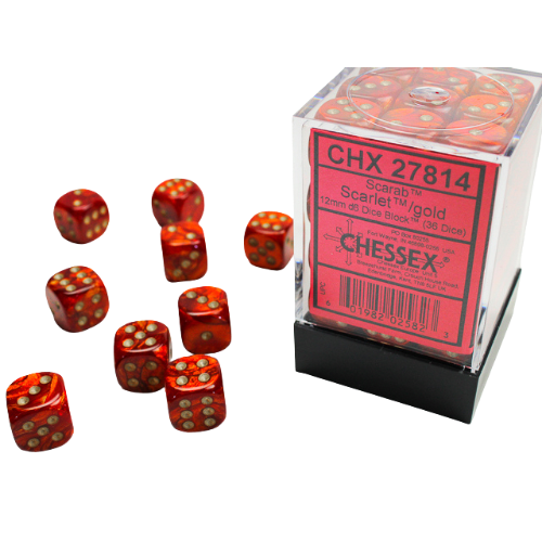 Chessex: 12mm D6 Dice Block