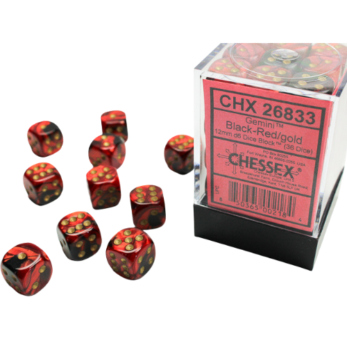 Chessex: 12mm D6 Dice Block