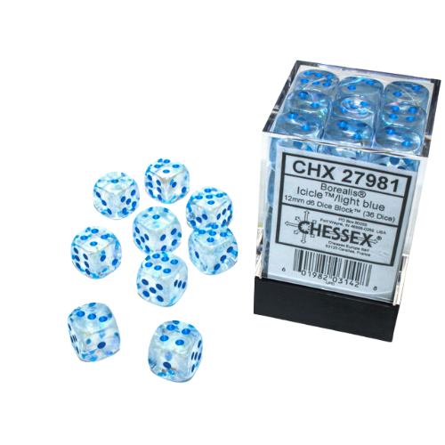 Chessex: 12mm D6 Dice Block