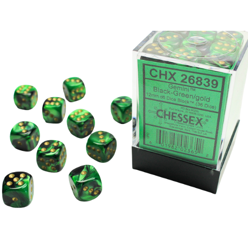 Chessex: 12mm D6 Dice Block