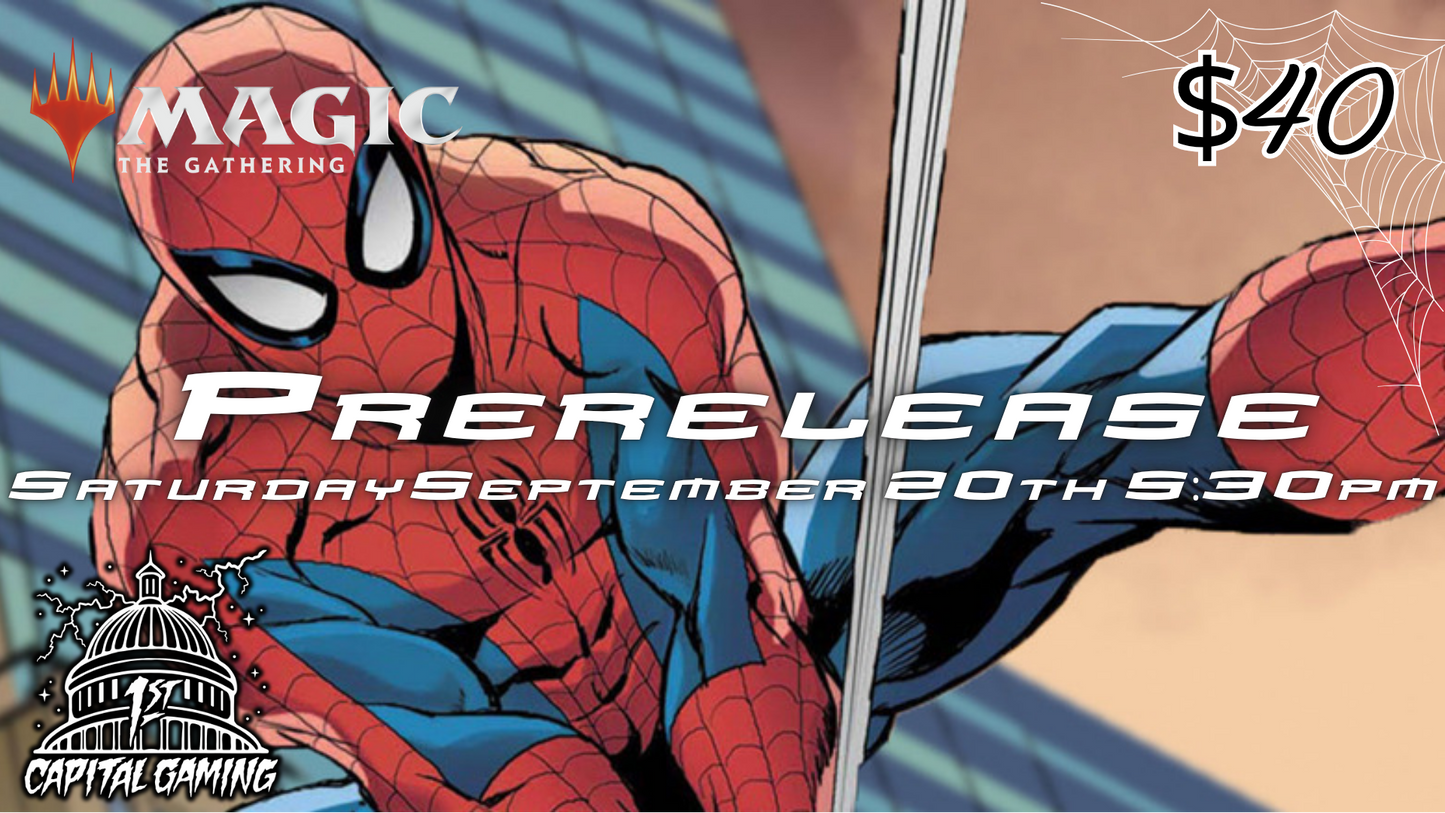 Spiderman: Sealed Prerelease Event - Saturday, September 20, at 5:30PM