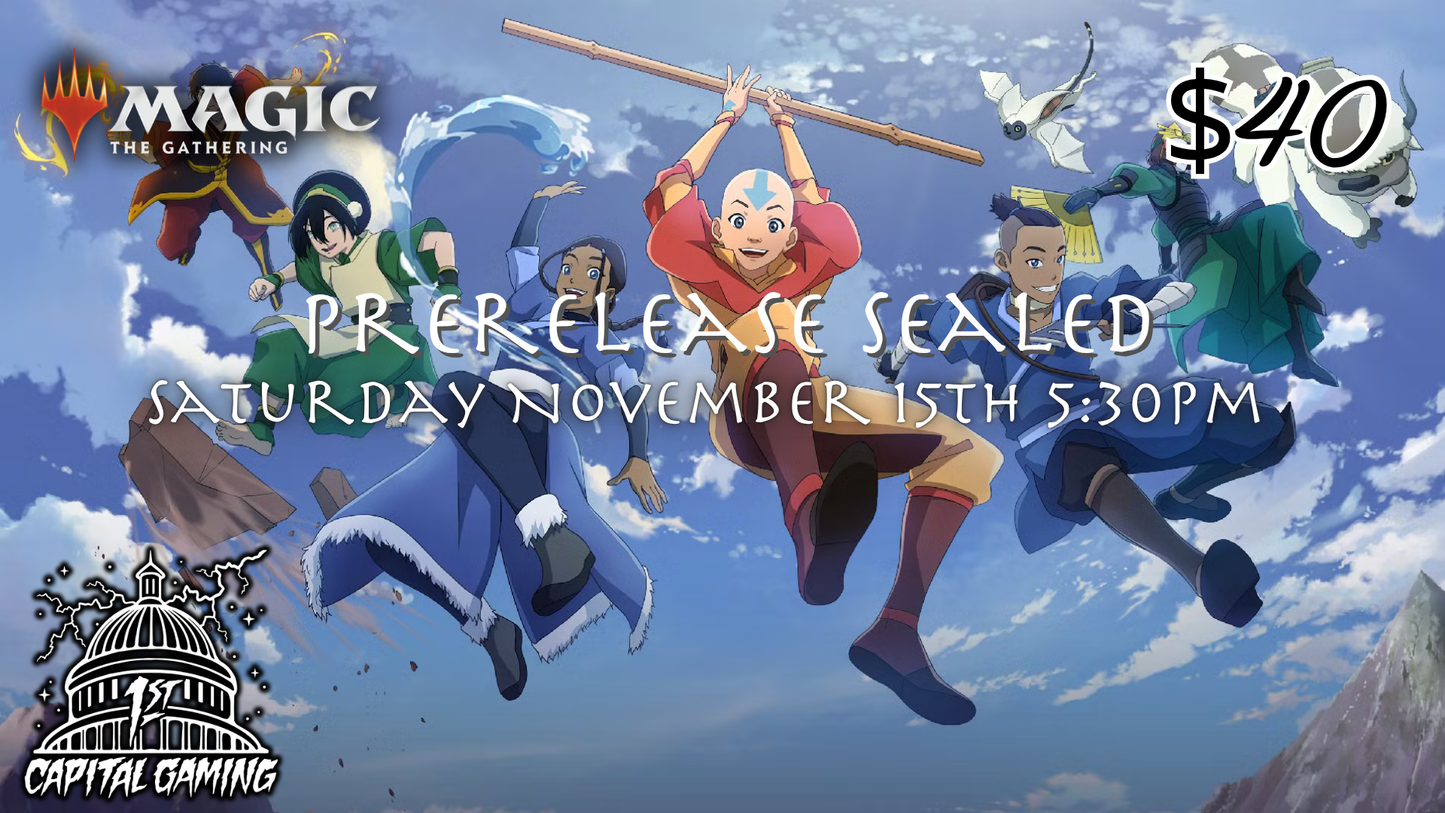 Avatar: Sealed Prerelease Event - Saturday, November 15th, at 5:30PM - York