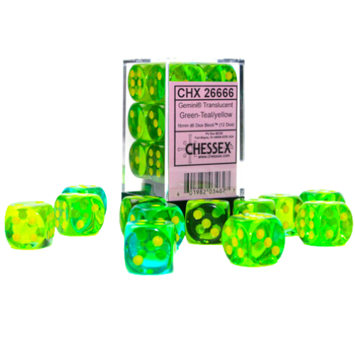 Chessex 16mm d6 Dice Block