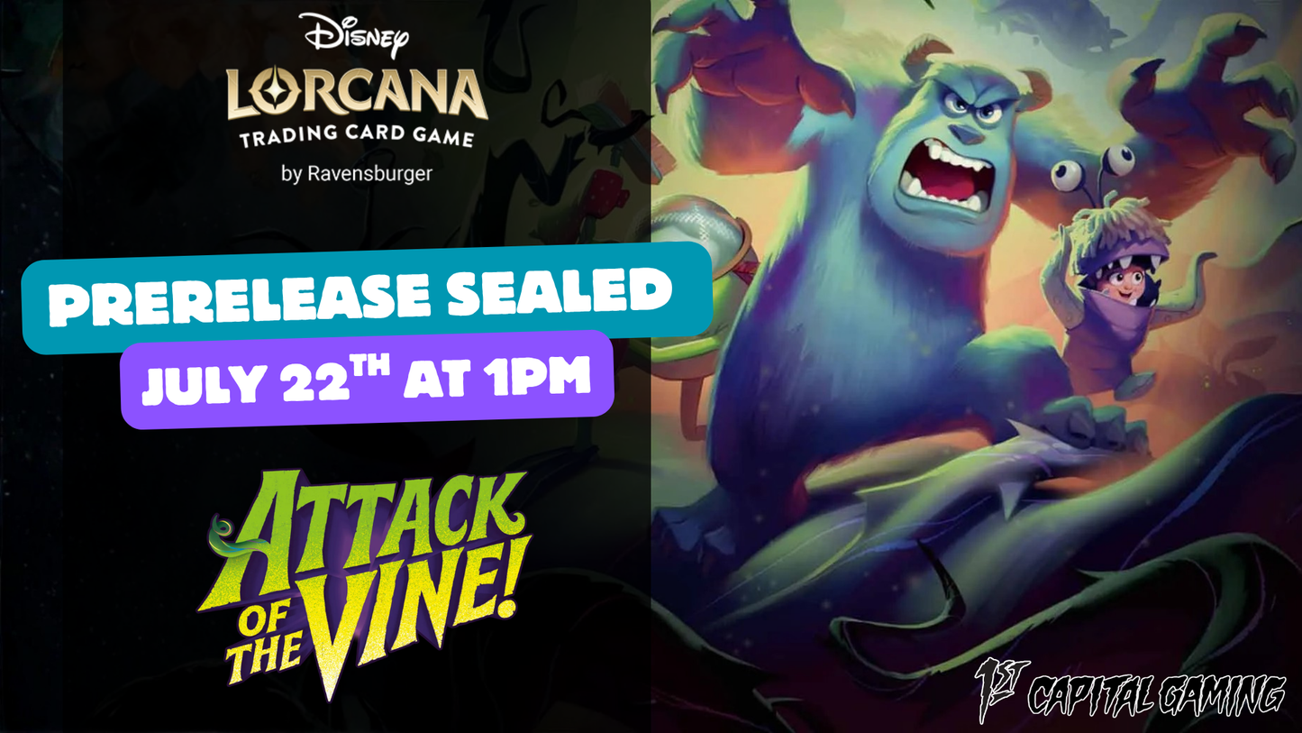 Lorcana: Attack of the Vine Sealed Prerelease Events- York PA