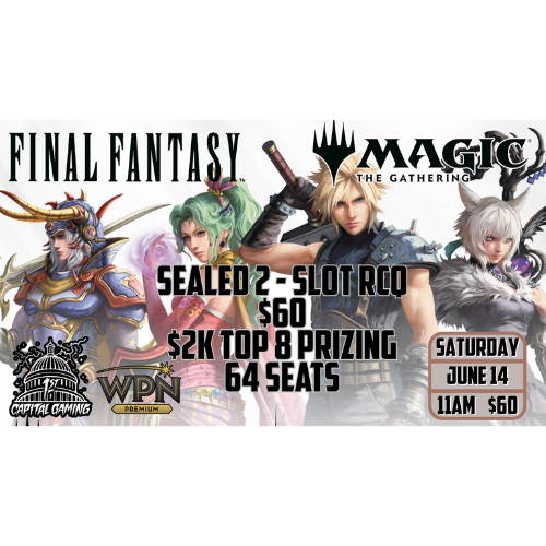 Magic: The Gathering Final Fantasy 2-Slot 2K Sealed RCQ June 14, 2025