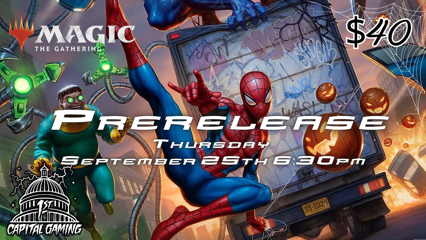 Spiderman: Sealed Prerelease Event - Thursday, September 25, at 6:30PM