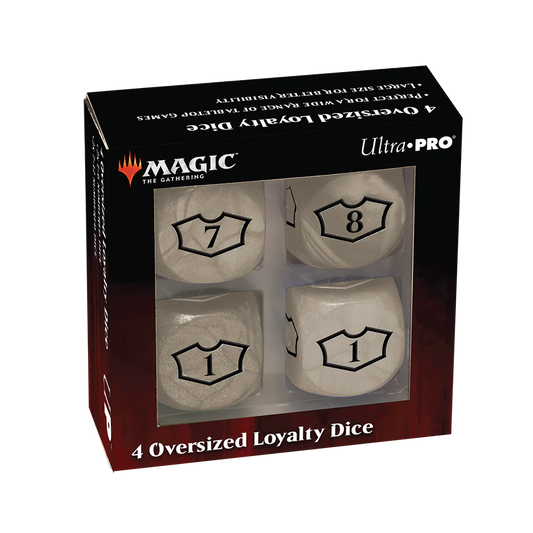 Deluxe D6 Loyalty Dice Set (4ct) with 7-12 for Magic: The Gathering