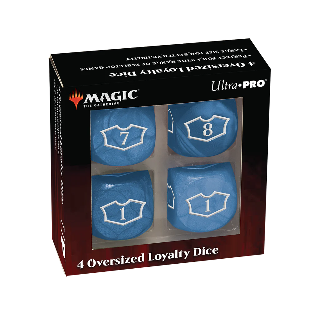 Deluxe D6 Loyalty Dice Set (4ct) with 7-12 for Magic: The Gathering