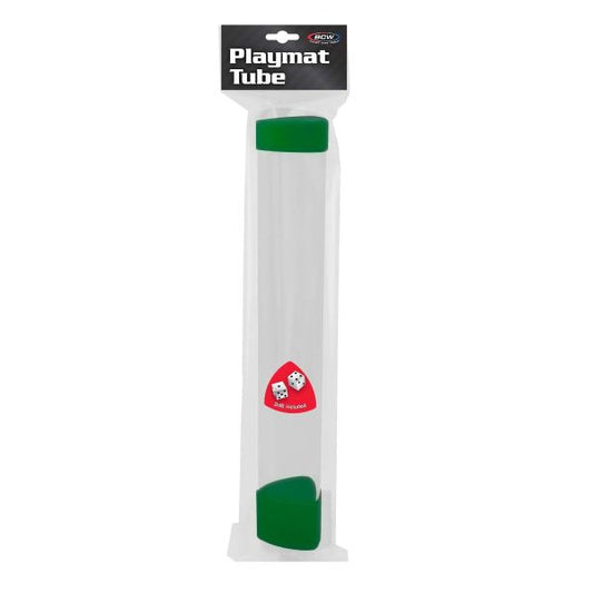 BCW Playmat Tube with Dice Cap - Green