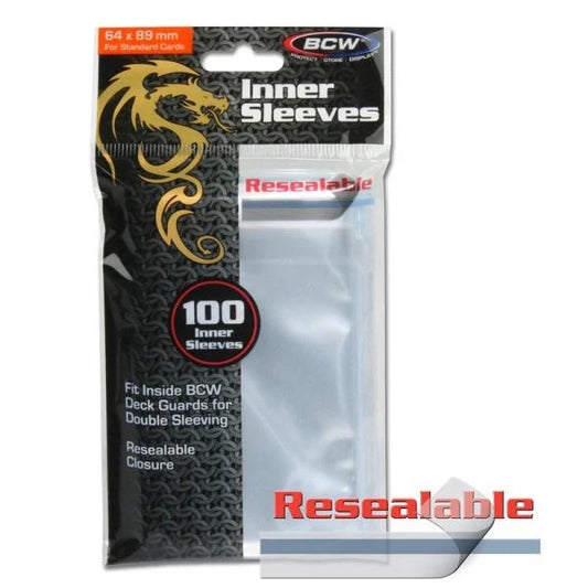 BCW Resealable Inner Sleeves (100)