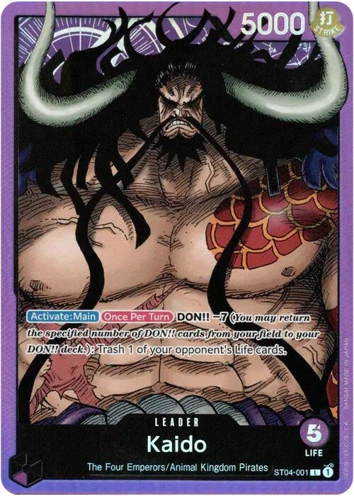 Image for Kaido (001) (ST04-001) (Starter Deck 4: Animal Kingdom Pirates) - One Piece Card Game