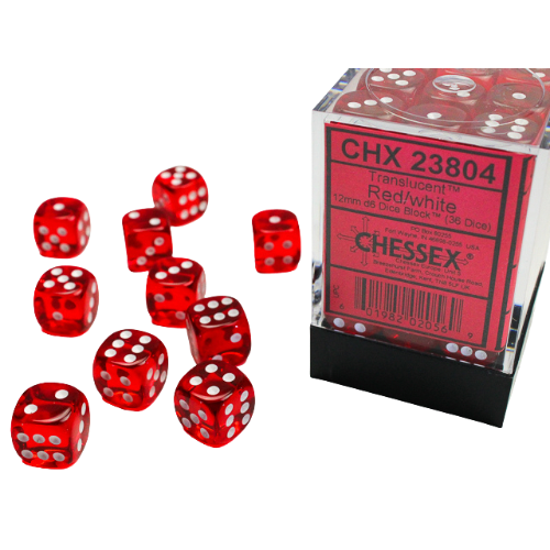Chessex: 12mm D6 Dice Block