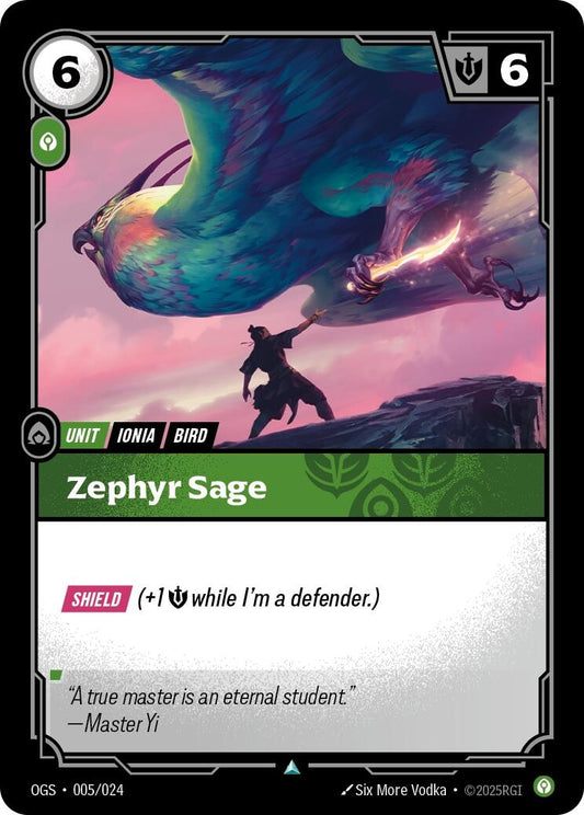 Image for Zephyr Sage (005/024) (Origins: Proving Grounds) - Riftbound: League of Legends Trading Card Game