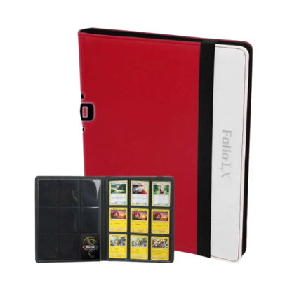BCW Folio 9-Pocket LX Album - Red-White
