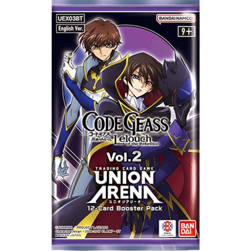 Code Geass Capital Union Arena: Code Geass: Lelouch of the Rebellion Vol.2 Booster Packs ...