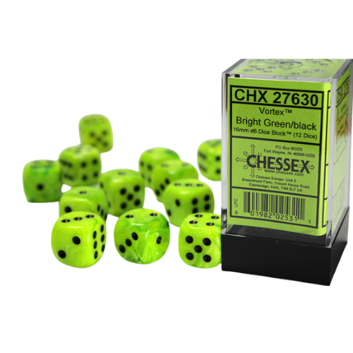 Chessex 16mm D6 Dice Block