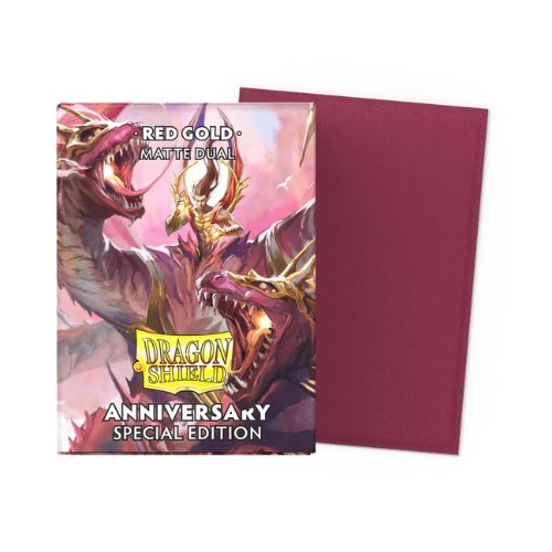 Dragon Shields: Anniversary Specal Edition Red Gold Matte Dual (100)