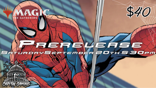 Spiderman: Sealed Prerelease Event - Saturday, September 20, at 5:30PM