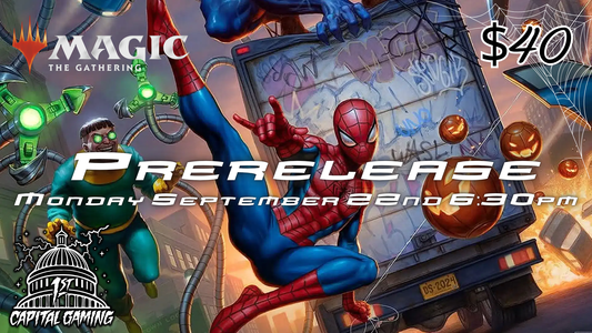 Spiderman: Sealed Prerelease Event - Monday, September 22, at 6:30PM - York