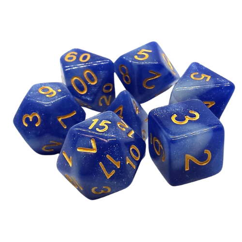 Old School Dice 7 Piece Dice Set