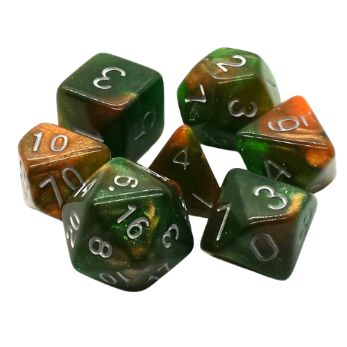 Old School Dice 7 Piece Dice Set