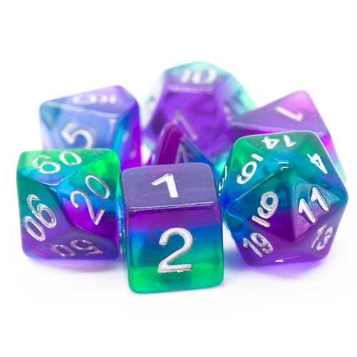 Old School Dice 7 Piece Dice Set