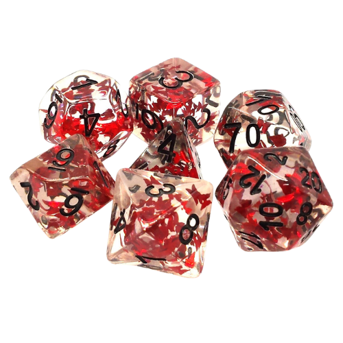 Old School Dice 7 Piece Dice Set