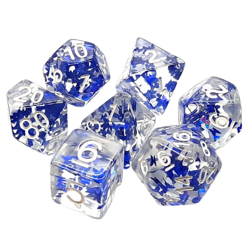 Old School Dice 7 Piece Dice Set