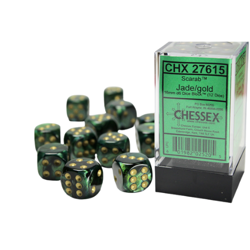 Chessex 16mm D6 Dice Block