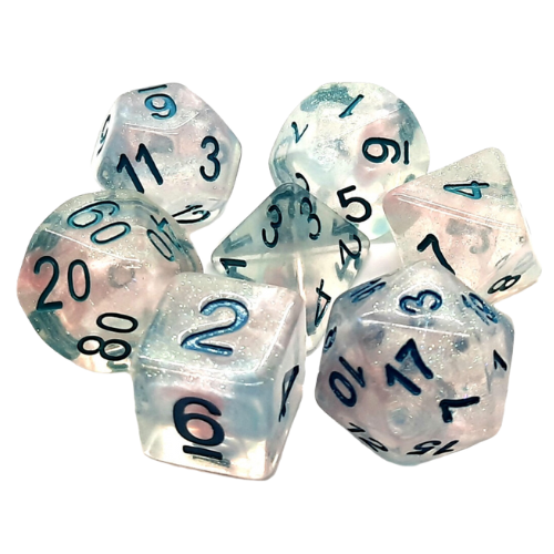 Old School Dice 7 Piece Dice Set