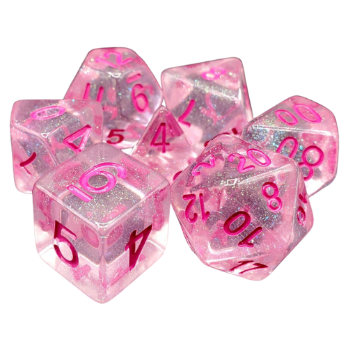 Old School Dice 7 Piece Dice Set