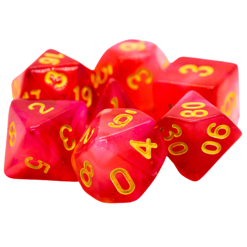 Old School Dice 7 Piece Dice Set