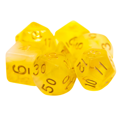 Old School Dice 7 Piece Dice Set