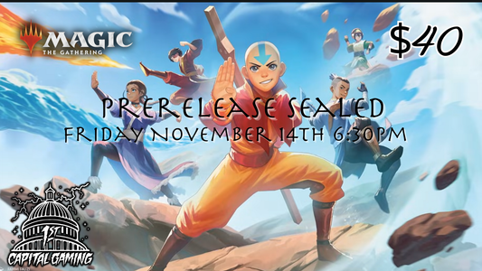 Avatar: Sealed Prerelease Event - Friday, November 14th, at 6:30PM - York