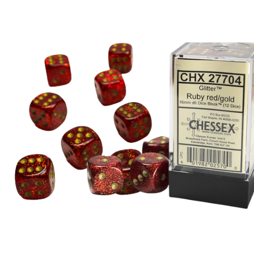 Chessex 16mm D6 Dice Block