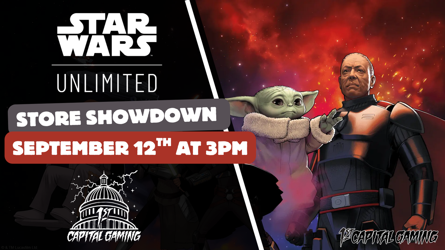 Star Wars Unlimited Showdown September 12th at 3PM- York PA