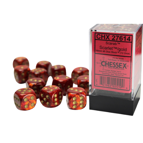 Chessex 16mm D6 Dice Block