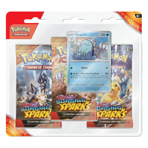 Surging Sparks 3 Pack Blisters [Styles Vary] - SV08: Surging Sparks (SV08)