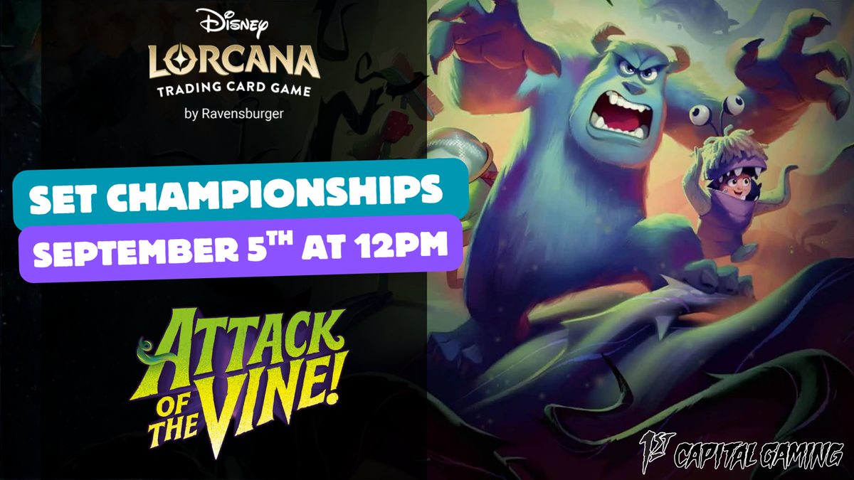 Disney Lorcana: Attack of the Vine Set Championship - Hagerstown MD