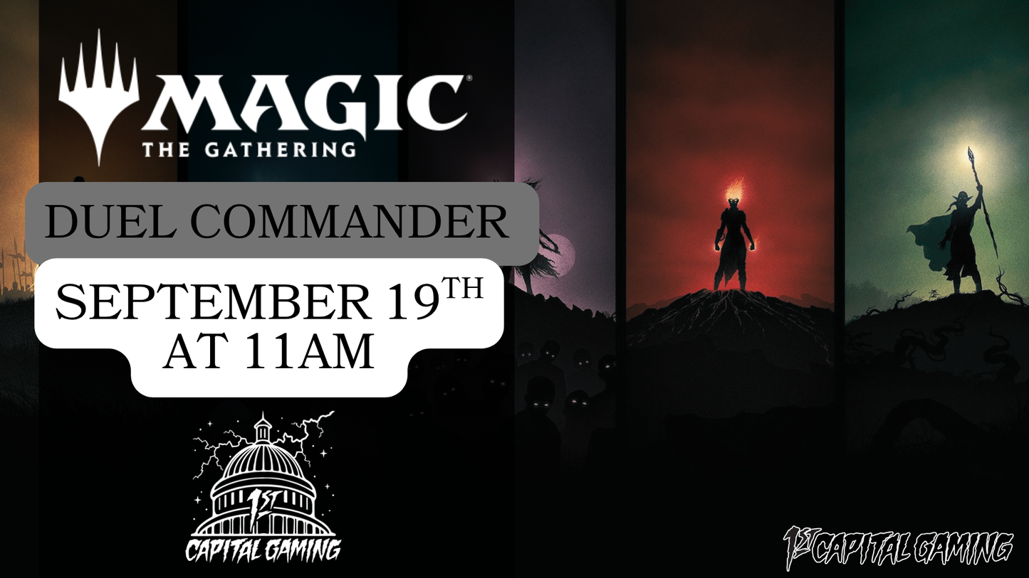 Duel Commander : Saturday, September 19th At 11AM