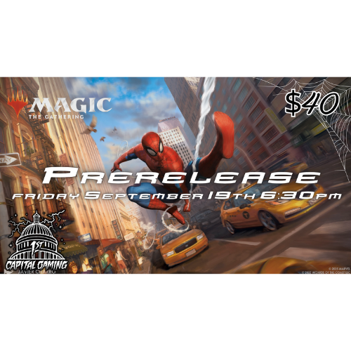 Spiderman: Sealed Prerelease Event - Friday, September 19, at 6:30 PM